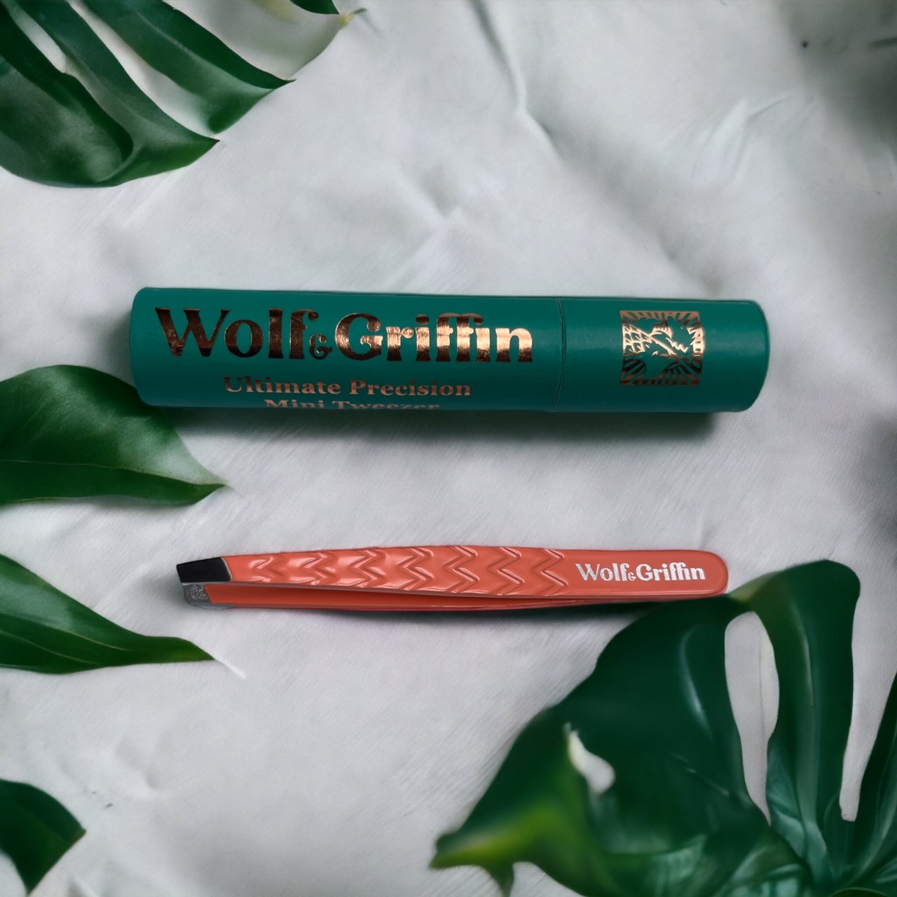 Ultimate Precision Mini Slant Tweezer - Peach Perfect