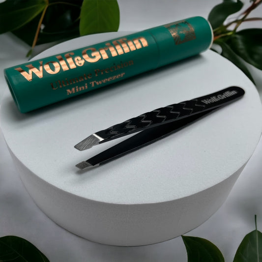 Ultimate Precision Mini Slant Tweezer - Black Edition