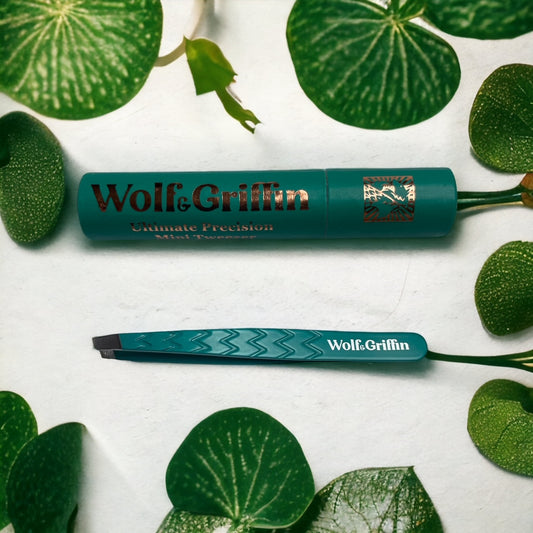 Ultimate Precision Mini Slant Tweezer - Peacock Green