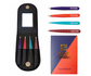 Professional Tweezer Set Featuring Case With Mirror - Multicolour